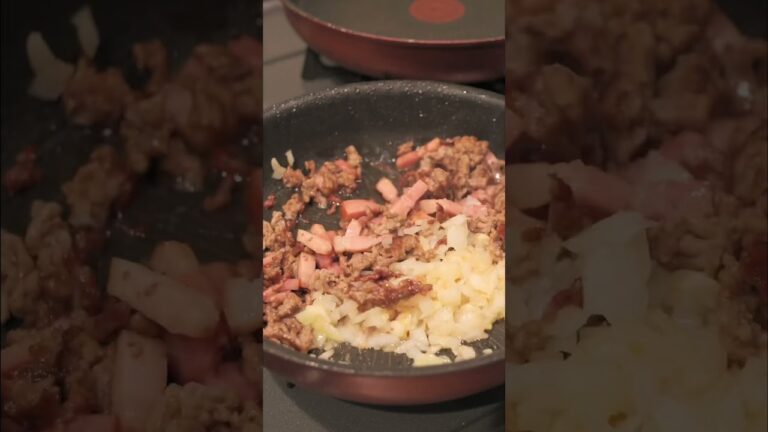 【飯テロ】このゴツ盛りミートパスタがめちゃくちゃ美味かった件について #cooking #food #料理 #料理動画 #飯テロ #料理男子