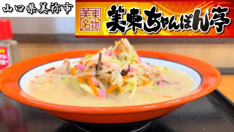 『美東ちゃんぽん亭』高速を使わずにサービスエリアで食事！美祢市【ランチ】