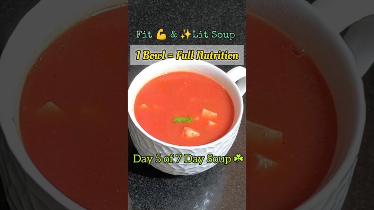 Comforting Veg High Protein Soup | Detox + Protein Packed  #souprecipe #viralshorts #healthy #dinner