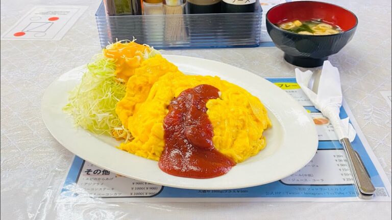 昭和レトロなお店の昔ながらのオムライス！#Shorts