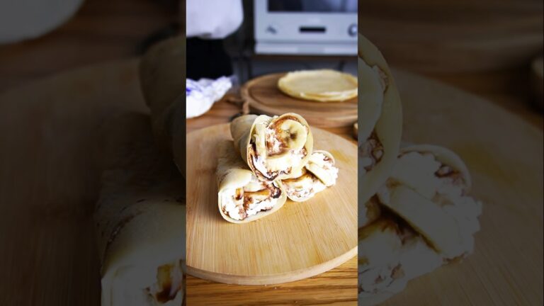 材料2つ！クレープの作り方！#food