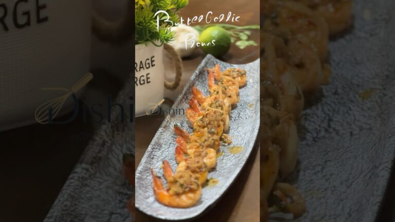 Butter Garlic prawns। Butter garlic shrimps । Seafood