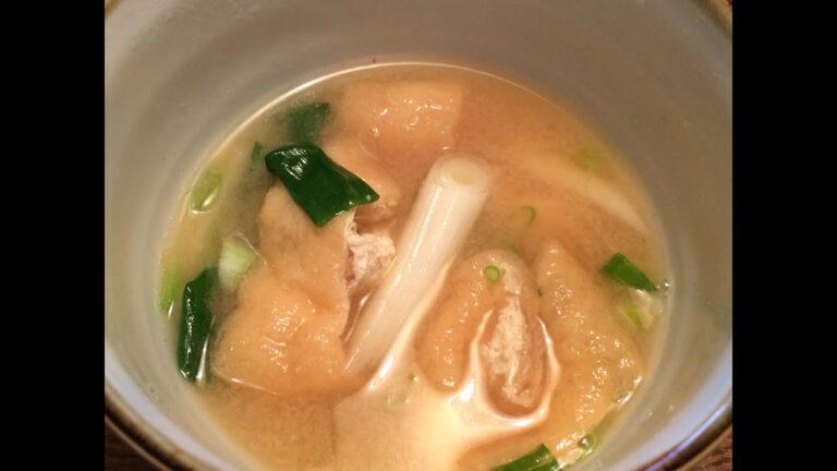 「油揚げの味噌汁」正しい作り方
