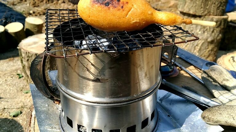 アメリカンドッグを焼く