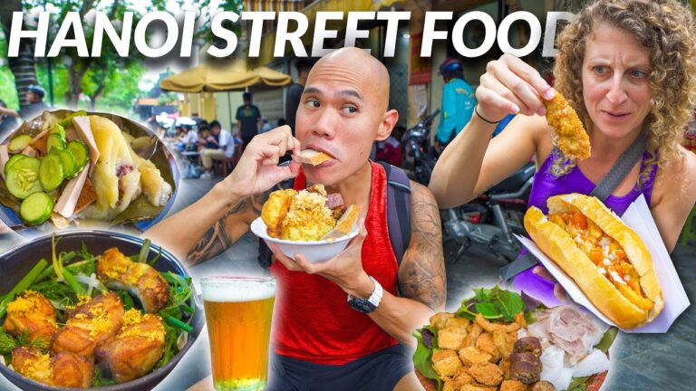 Vietnam Street Food - Hidden Street Food Gems in Hanoi 🇻🇳 Northern Vietnamese Food Tour of Hanoi