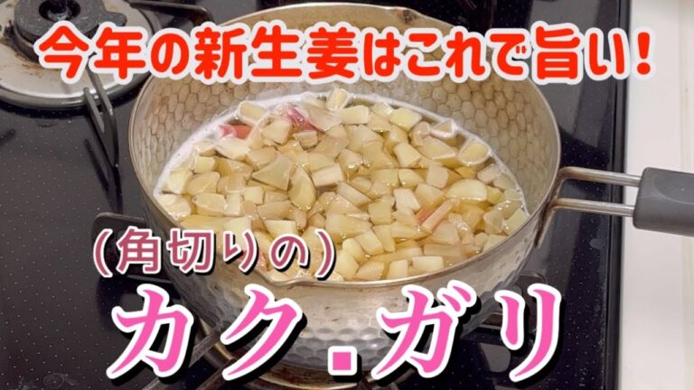 中華料理じゃないけど【角切りのガリ】ラーメンにもご飯にも合う新生姜のレシピ