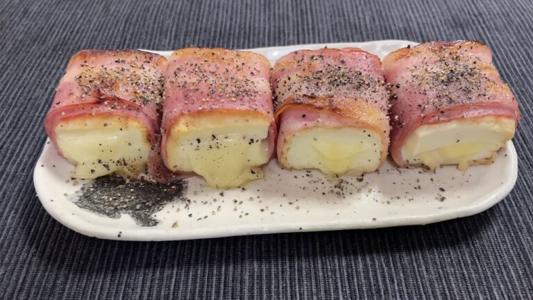 【トースターで焼くだけ！】厚揚げのベーコンチーズ焼きの作り方【おつまみ】【おうち居酒屋】