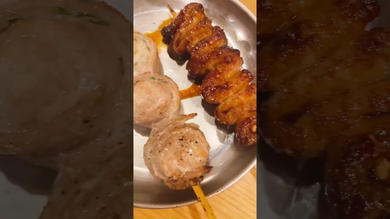 とりかわ、と、しそまき！ハイボールが進みます！