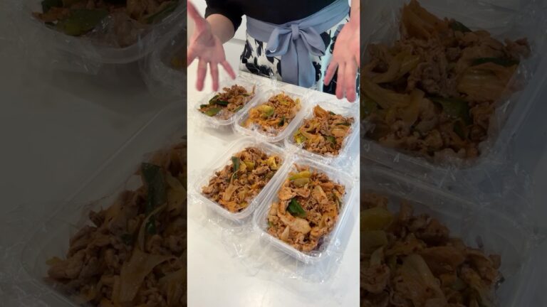 調味料いらず！キムチを使えば爆速で５日分のお弁当が完成。これはハマるおいしさ。#お弁当#冷凍弁当#冷凍ストック#簡単レシピ#豚肉レシピ