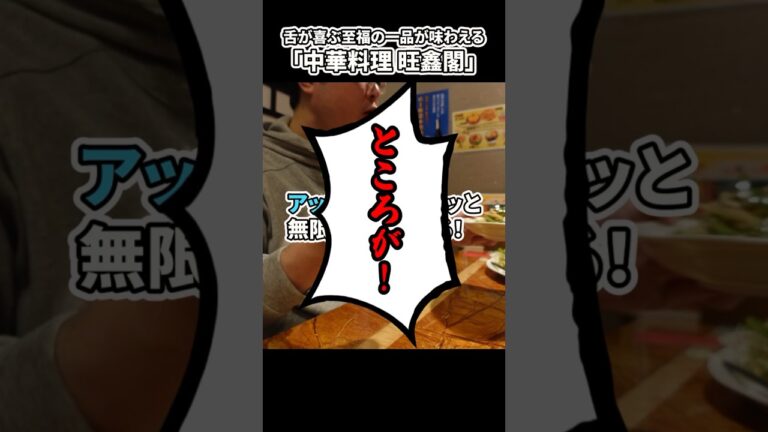 中華好き必見！旺鑫閣のむつみ豚しゃぶしゃぶ最速レビュー #Shorts