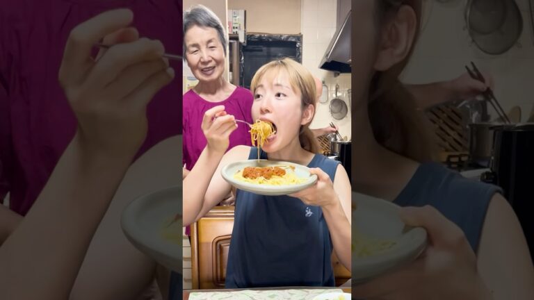 ももごりおばぁのお料理教室👵🏻🍝〜ミートソース編〜#実家ご飯#おばあちゃん#ミートソースパスタ