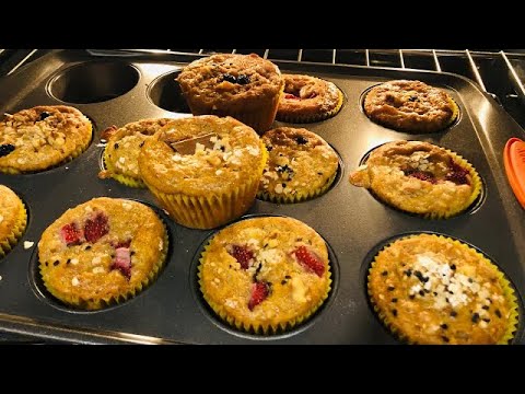 オーツ粉100%  簡単バナナマフィン　【小麦粉・牛乳バター・白砂糖不使用】【グルテンフリーVegan】レシピ公開♡