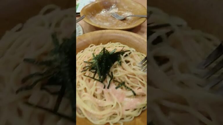 こんな寒い日にはクラムチャウダーとたらこスパゲティで暖まる