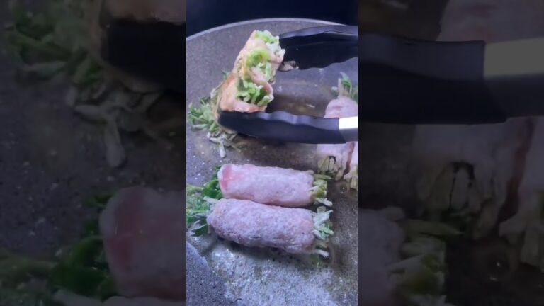 豆苗の豚肉巻き #short #shorts