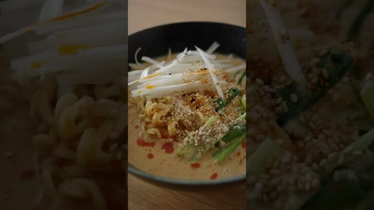 【寒い日にこそ！】サッポロ一番で作る旨辛担々麺！ レシピは↓↓↓