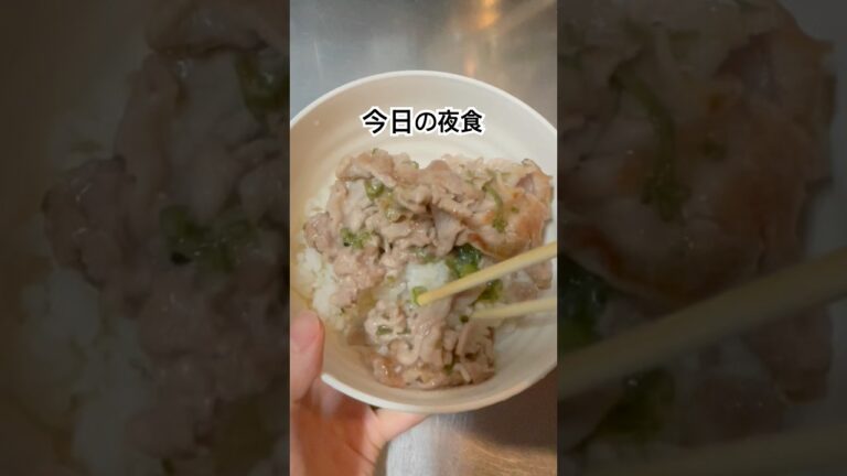 深夜にネギ塩豚レモン丼#飯テロ #夜食 #shorts #cooking #簡単レシピ #簡単レシピ #food #今日の晩ごはん #料理 #グルメ好き #おうちごはん