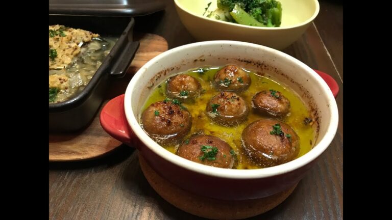 マッシュルームのアヒージョ(魚焼きグリルで)簡単！！