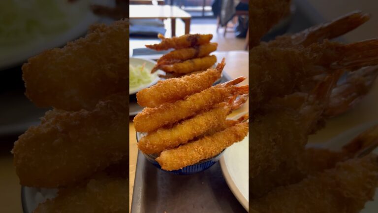 【爆盛りエビフライ定食】　#japanesefood