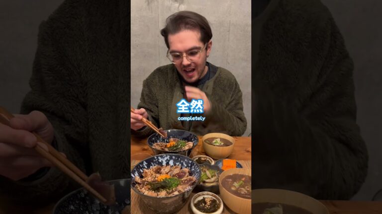 イタリア人🇮🇹にカツオ漬け丼を出したら #国際カップル #丼ぶり #ゲイカップル #shorts