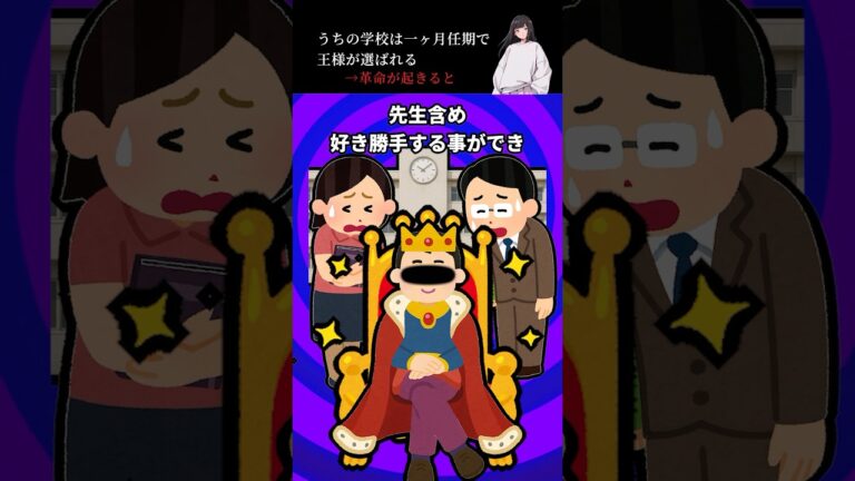 うちの学校は一ヶ月任期で王様が選ばれる→革命が起きると
