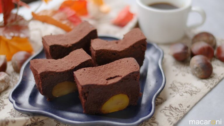 材料5つでしっとり濃厚！ 甘栗 の ガトーショコラ のレシピ 作り方
