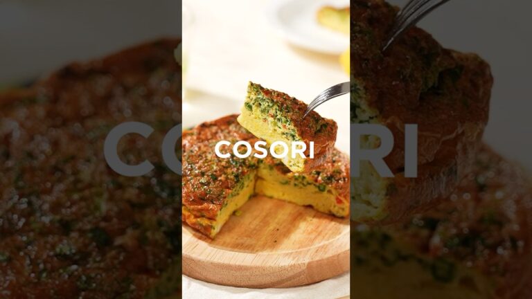 見たことないチーズフリッタータの作り方！ノンフライヤーでの作り方が楽々で美味しい！#cosori #おうちごはん #おうちカフェ #ノンフライヤー #簡単レシピ #火を使わない  #料理 #ご飯