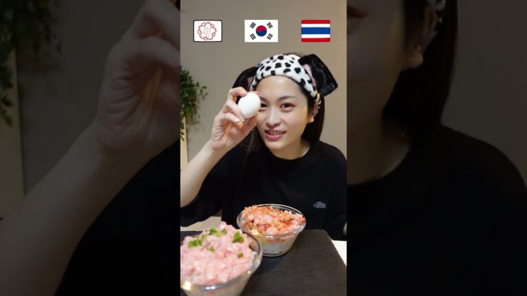 ネギトロ丼食べ比べが白米美味しすぎて爆食動画なった🌾　　#mukbang