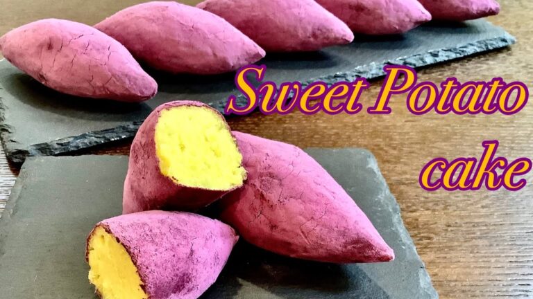 見た目もさつまいもにそっくりなスイートポテトの作り方／How to make Sweet potato cake.