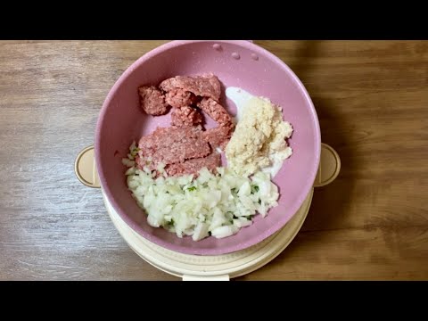 フライパン1つでハンバーグ作り方／簡単手抜きで節約レシピ／ひき肉料理／