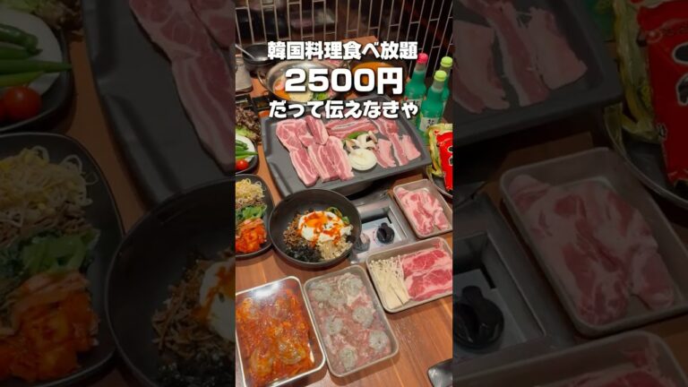 破格の韓国料理食べ放題が最高すぎた