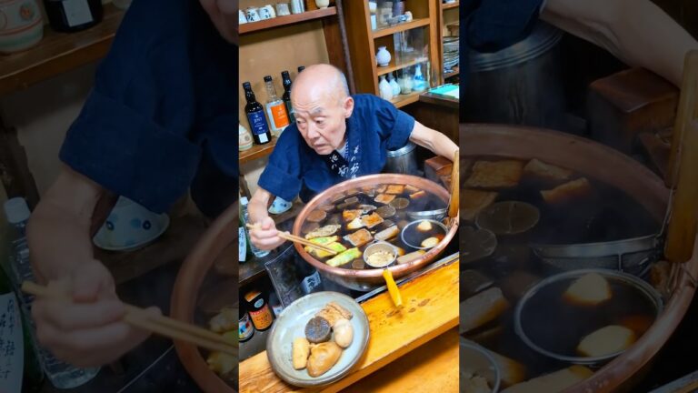 おでんに人生を捧げた大将が命をかけて作る絶品おでん🍢 #japanesefood