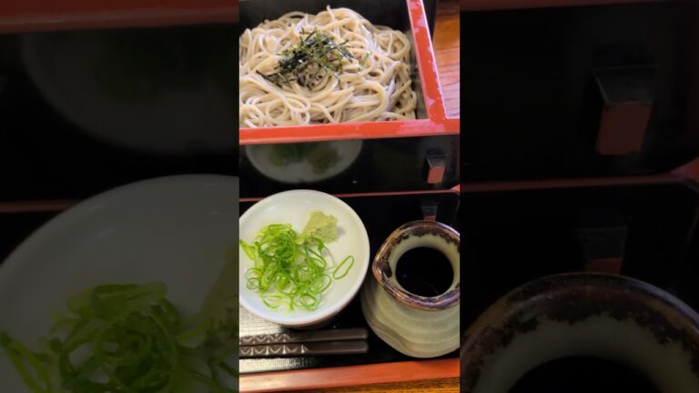 【峠の茶屋】サクサクの天ぷらざる蕎麦2段　