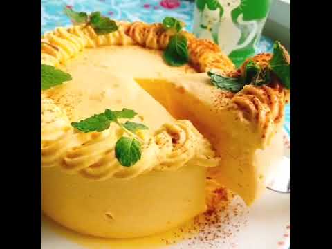 【かぼちゃチーズケーキ】お砂糖なし南瓜レアチーズケーキ(pumpkincheesecake)