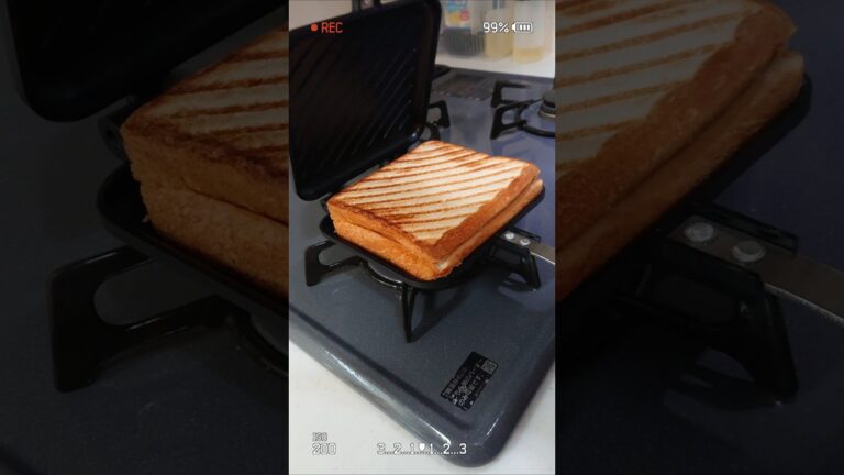 ホットサンドメーカーでハムチーズサンド！/Hot sandwich maker #shorts #ショート #パン