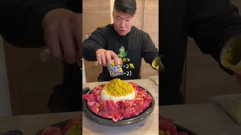 【TikTok3000万回再生】ハルク君が作るペッパーランチが美味すぎた、、
