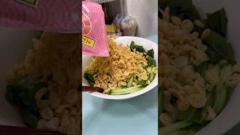 暑いので冷やしたぬきうどんしました🫠