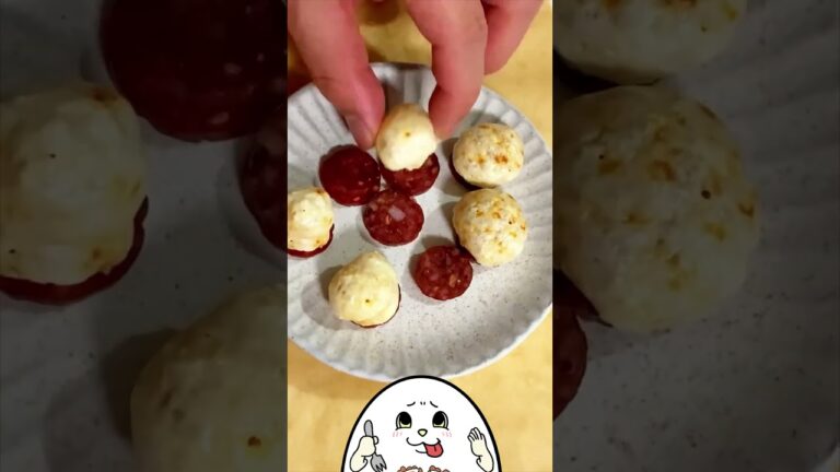 2分でできる！カリカリサラミチーズ #food