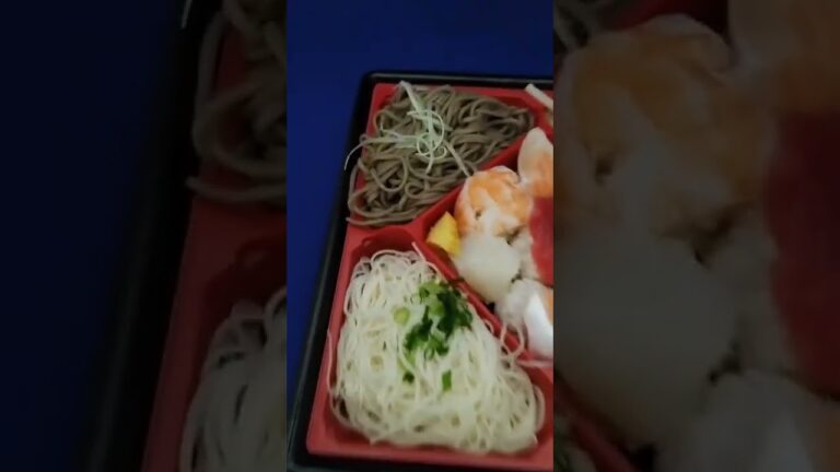 【３種の彩り麺・手まり寿司】うまうま!!#shorts