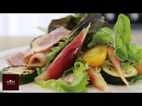 【料理】ロースハムとみょうがピクルスのサラダ。BGM・字幕あり　Loin ham and Myoga salad