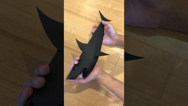 9才制作【メガロドン】#papercrafting #paper #papercraft #origami #diy #shorts