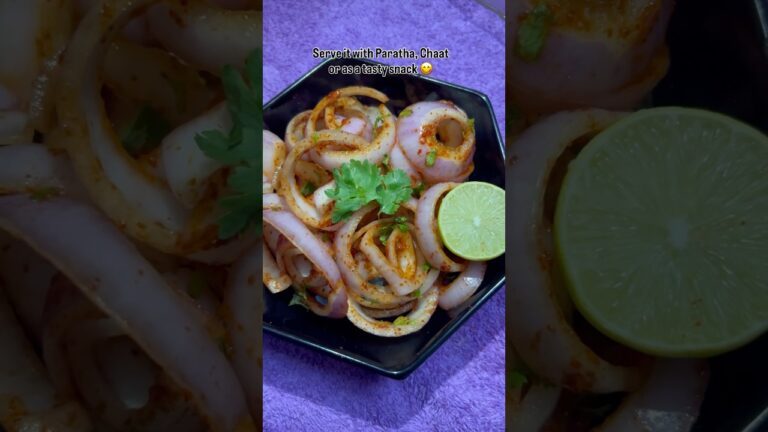 Restaurant Style Lachha Pyaaz Recipe | Easy Onion Salad for Paratha & Chaat | Spicy Tangy Side Dish