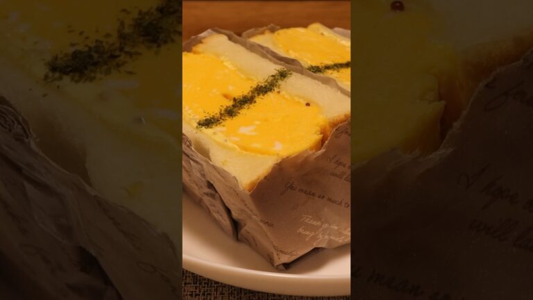 【喫茶店の定番】レンジで作る関西風厚焼き卵サンド#shorts