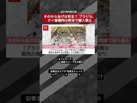 【ショート動画】そのからあげは安全？ ブラジル、タイ産鶏肉は欧米で輸入禁止 NEWSポストセブン #shorts