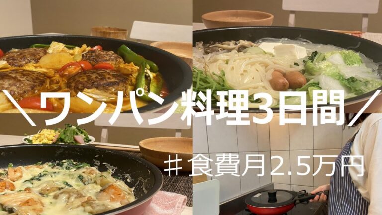 【時短・簡単】ワンパンでコスパ最強晩ごはん【二人暮らし】