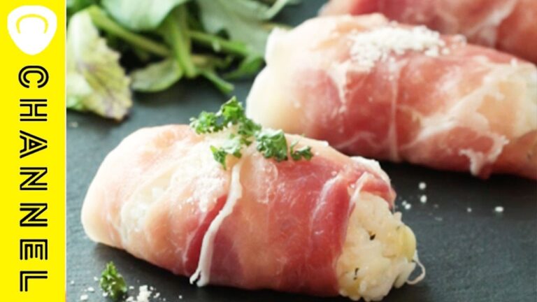 生ハムおにぎり Raw ham rice ball