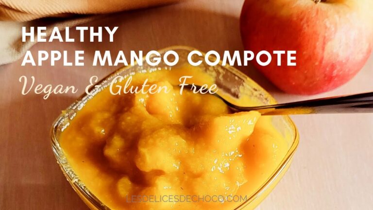 How to prepare a healthy apple mango compote 🍎🥭