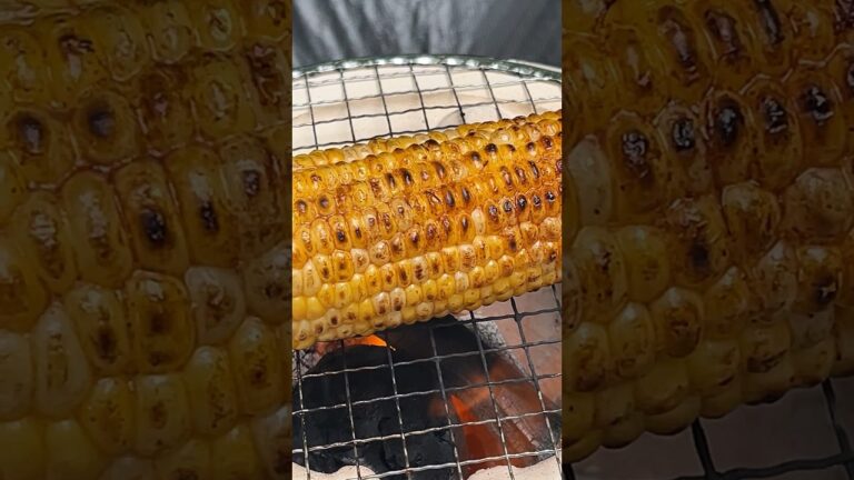 【七輪】でトウモロコシ焼いたら美味すぎた。#七輪 #炭火焼き#とうもろこし