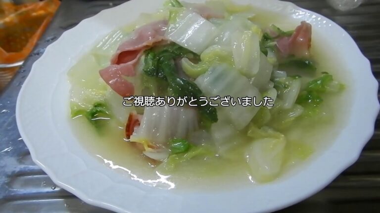 レンジで簡単ハクサイの中華風うま煮