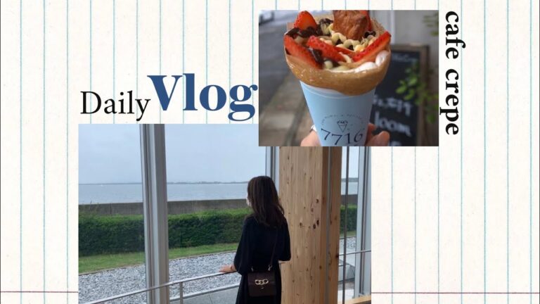 【cafe vlog】鳥取県|観光巡り楽しい🚗オシャレなクレープ屋さん発見