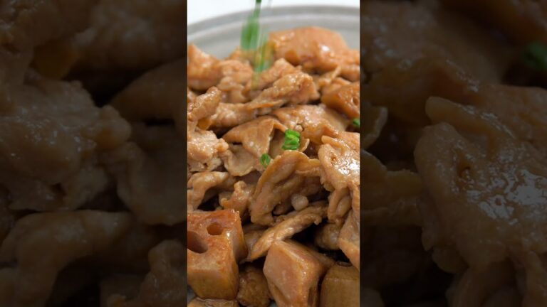 豚れんこん炒め | Stir fried pork and lotus root #れんこん #レンコン #蓮根 #炒め物